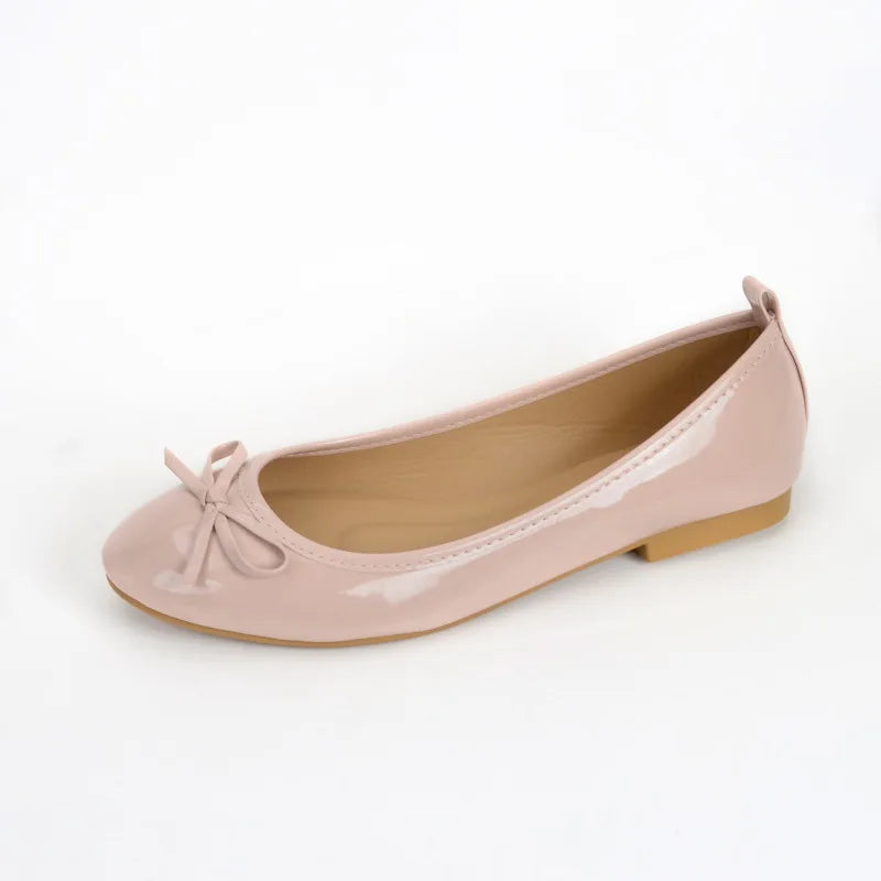 Flat Shoes Women Ballerinas Round Toe Bowtie Slip on Ballet Flats Lazy Loafers Moccasins Ladies Casual Flats Shoes 2023