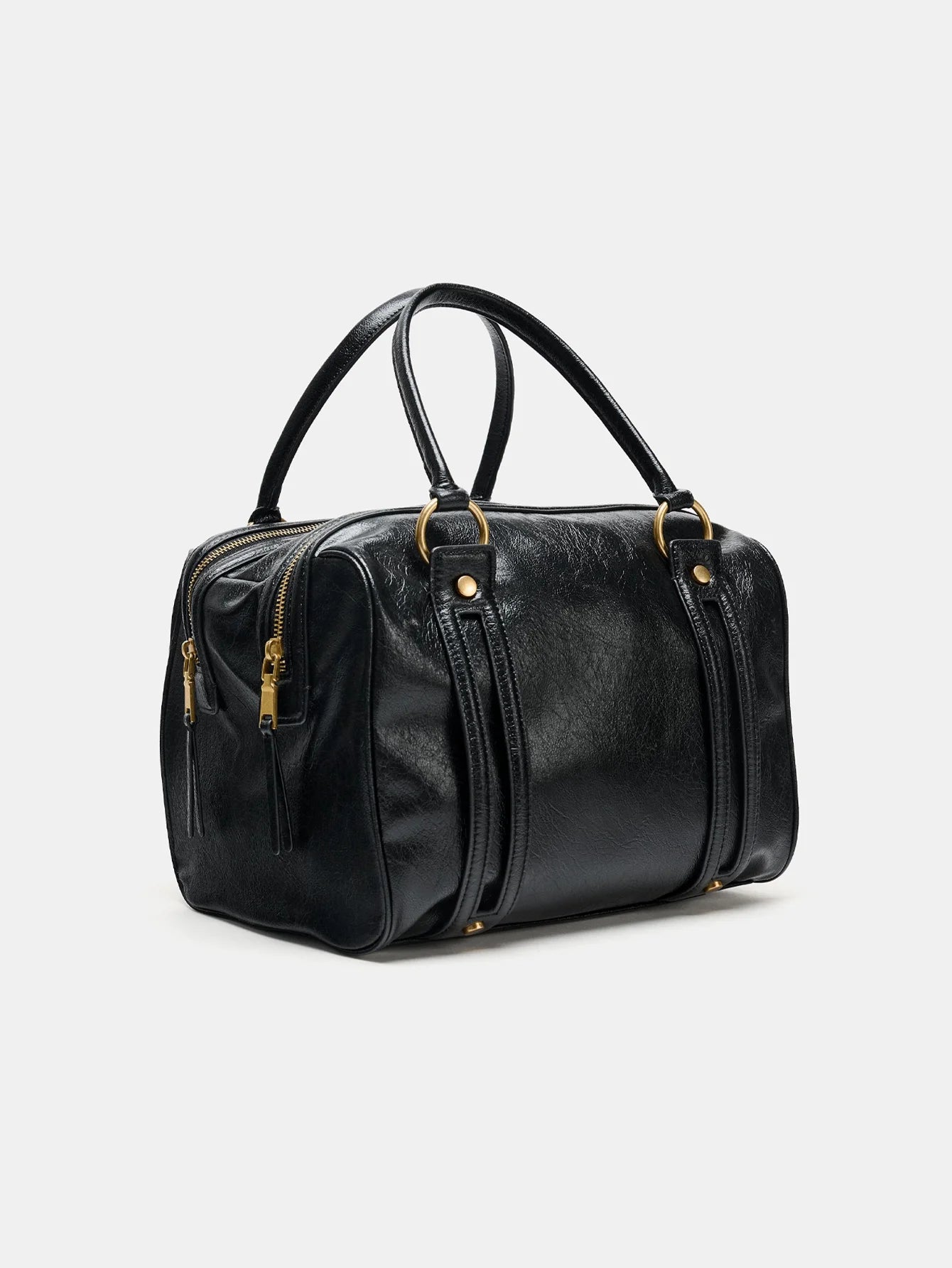 Lady's handbag - Boston bucket bag - single shoulder top handbag - designer crossbody bag - multi-pocket crossbody bag - designe