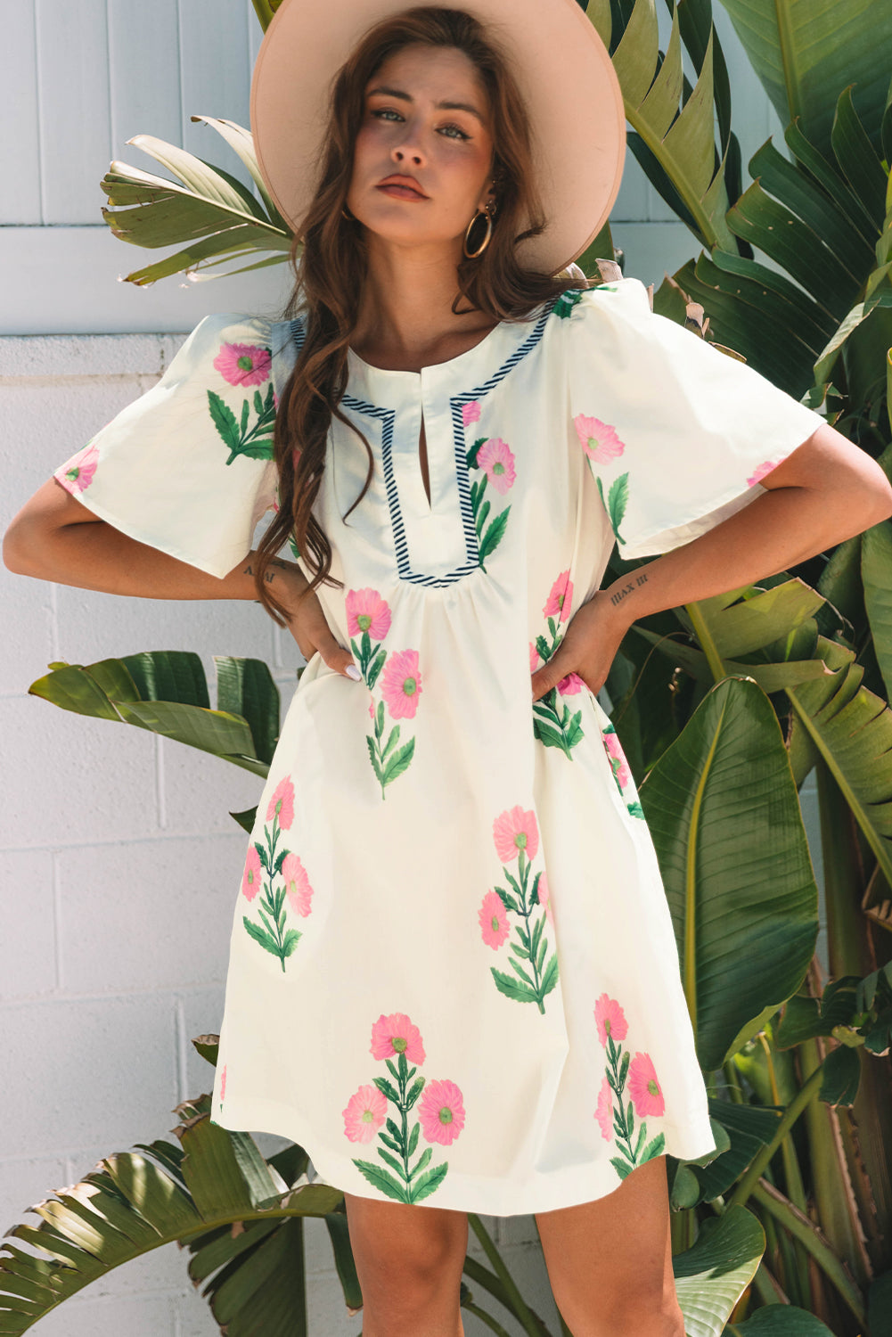 Apricot Floral Short 