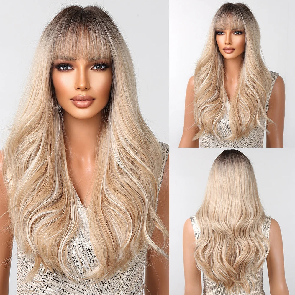 Ginger Synthetic Wig Curly Long Body Wavy Orange Colorful Cosplay Wigs for Women Daliy Party Use Fake hair Heat Resistant