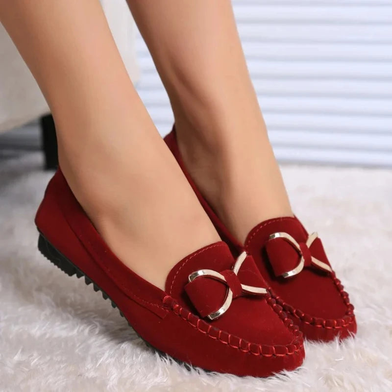 Women's Flat Shoes Fashion Casual Lofers 2025  Ladies Elegant Butterfly-Knot Comfortable Shoes Women Soft Classic Office Shoes