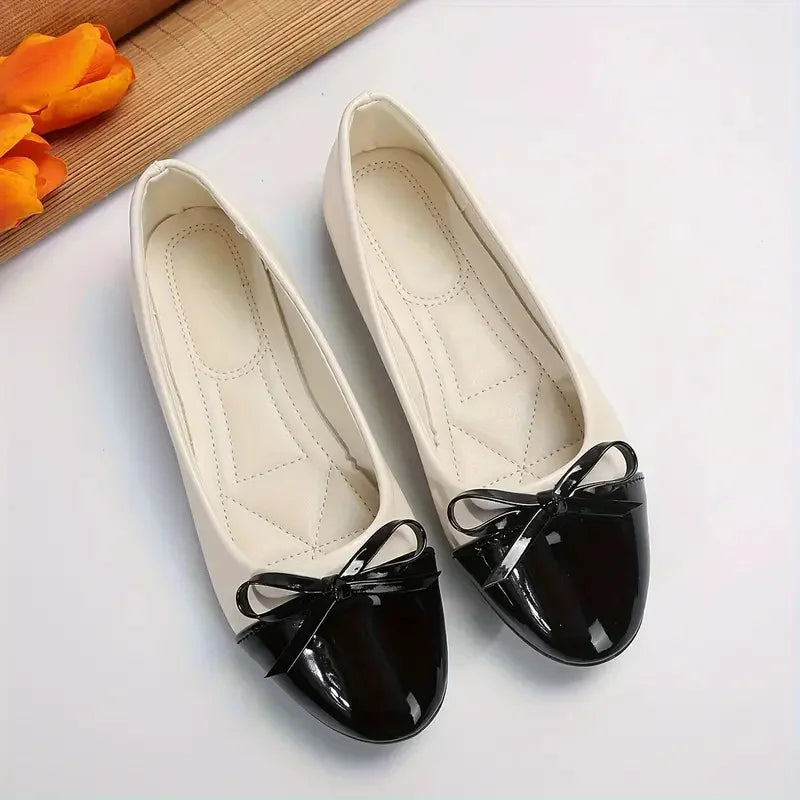 Women Flats Comfort Ballerina Flat Shoes Women Non-slip Ladies Loafers Elegant Bowknot Flat Women Single Shoes Zapatos De Mujer