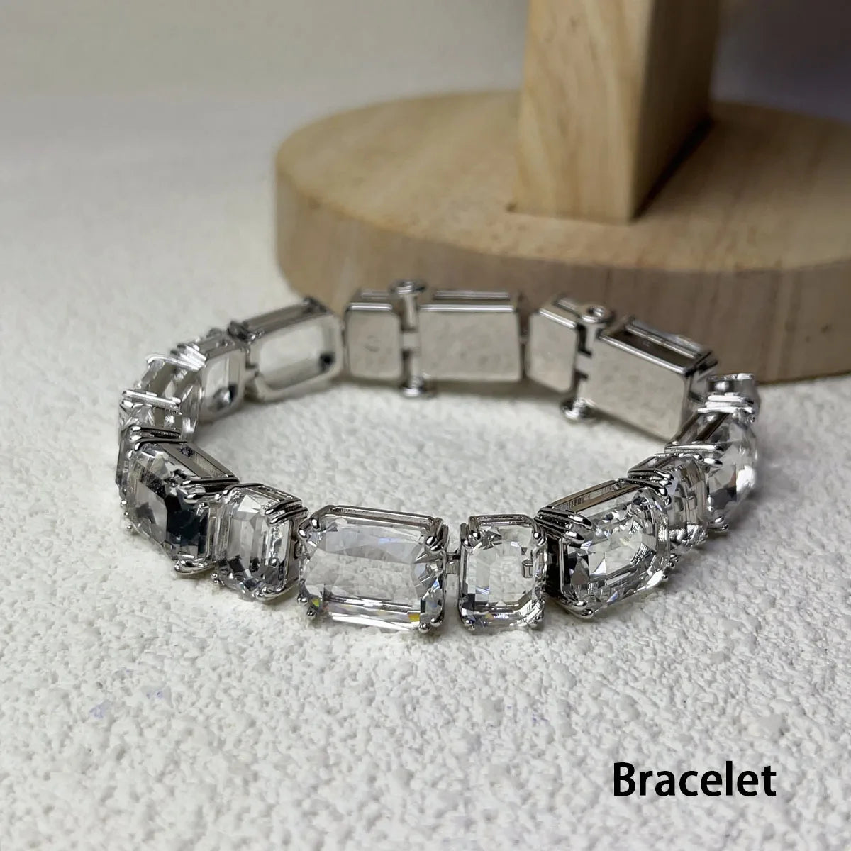 White Zircon Jewelry Original High Quality Gem Hot Sale Shiny Fashion Exquisite Necklace Earrings Bracelet Ring Sets Women Gift