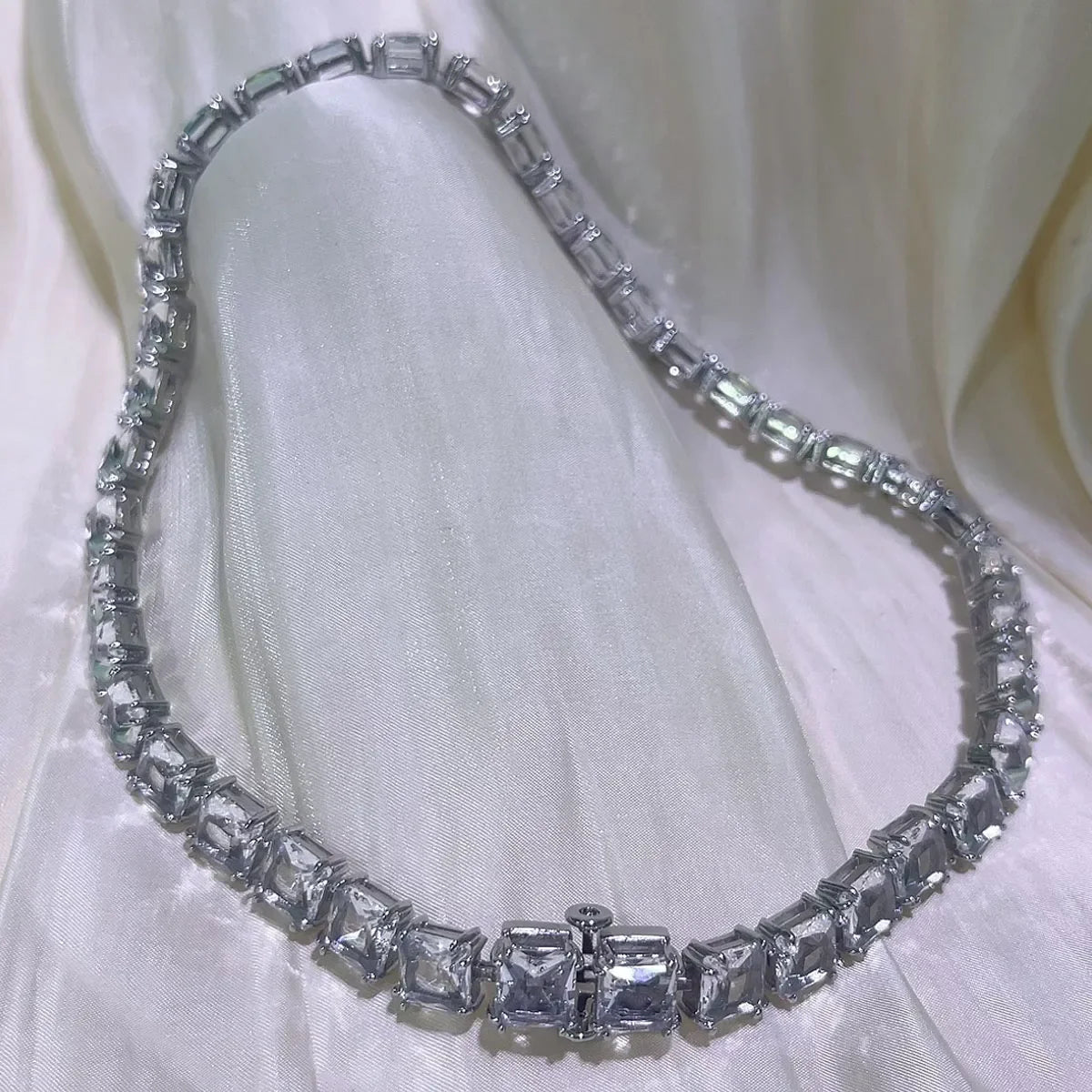 White Zircon Jewelry Original High Quality Gem Hot Sale Shiny Fashion Exquisite Necklace Earrings Bracelet Ring Sets Women Gift