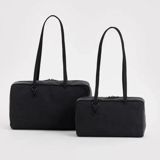 Ladies' Bowling Tote Bag  Nylon Shoulder Bag Large Capacity Simple Versatile Ultralight Zipper Commuting Travel Bag