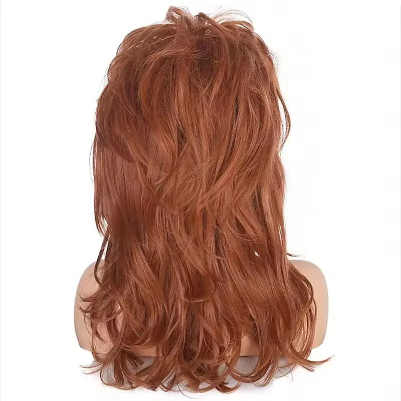 QQXCAIW 70s 80s Women Peggy Bundy Beehive Wig Synthetic Wavy Hair Wigs for Married Housewife dollypardon Cosplay Halloween Party
