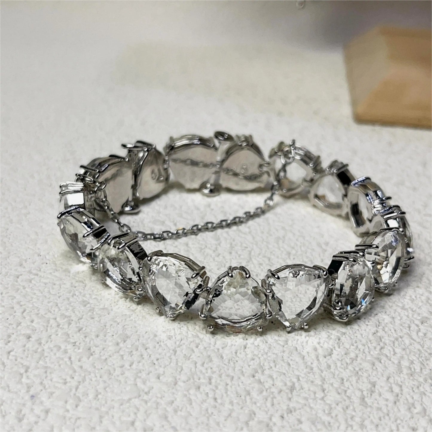 White Zircon Jewelry Original High Quality Gem Hot Sale Shiny Fashion Exquisite Necklace Earrings Bracelet Ring Sets Women Gift