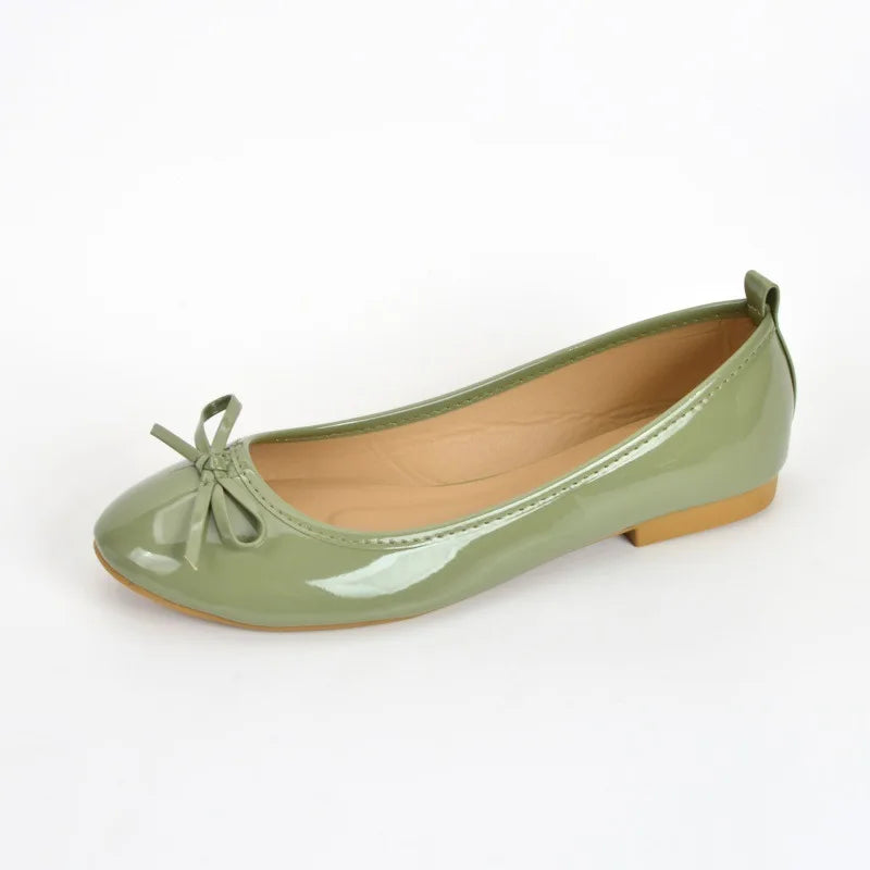 Flat Shoes Women Ballerinas Round Toe Bowtie Slip on Ballet Flats Lazy Loafers Moccasins Ladies Casual Flats Shoes 2023