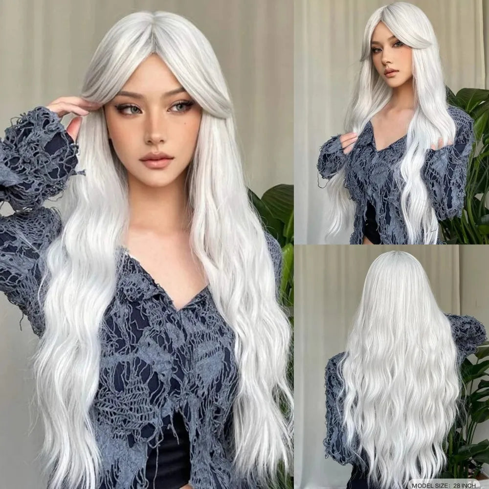 Ginger Synthetic Wig Curly Long Body Wavy Orange Colorful Cosplay Wigs for Women Daliy Party Use Fake hair Heat Resistant