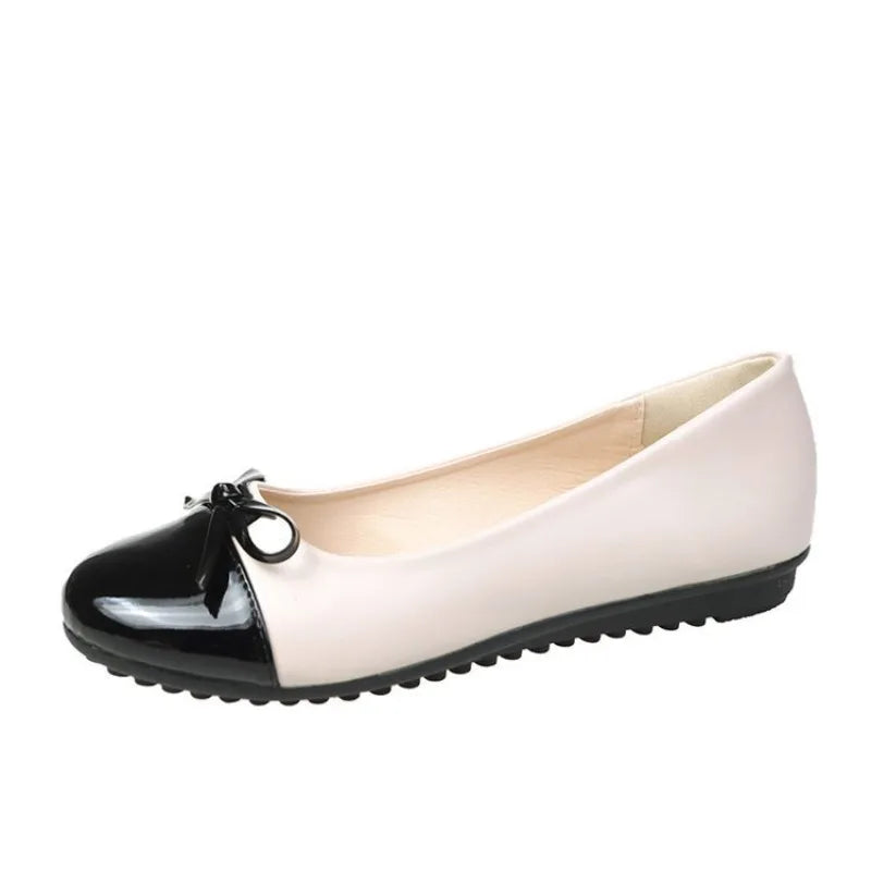 Women Flats Comfort Ballerina Shoes 2025 Summer New Shallow Mouth Non-slip Ladies Loafers Elegant Bowknot Women Single Shoes