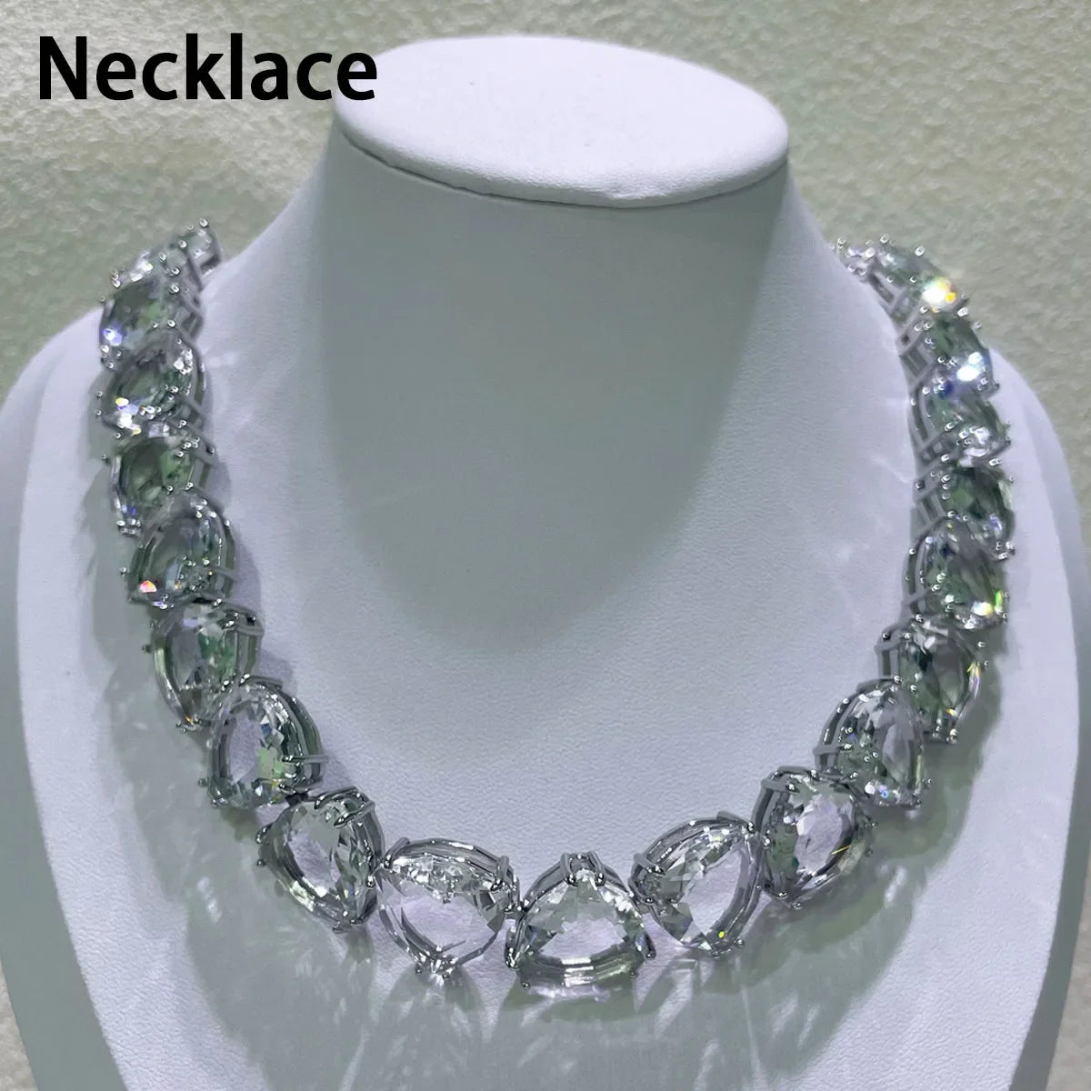 White Zircon Jewelry Original High Quality Gem Hot Sale Shiny Fashion Exquisite Necklace Earrings Bracelet Ring Sets Women Gift