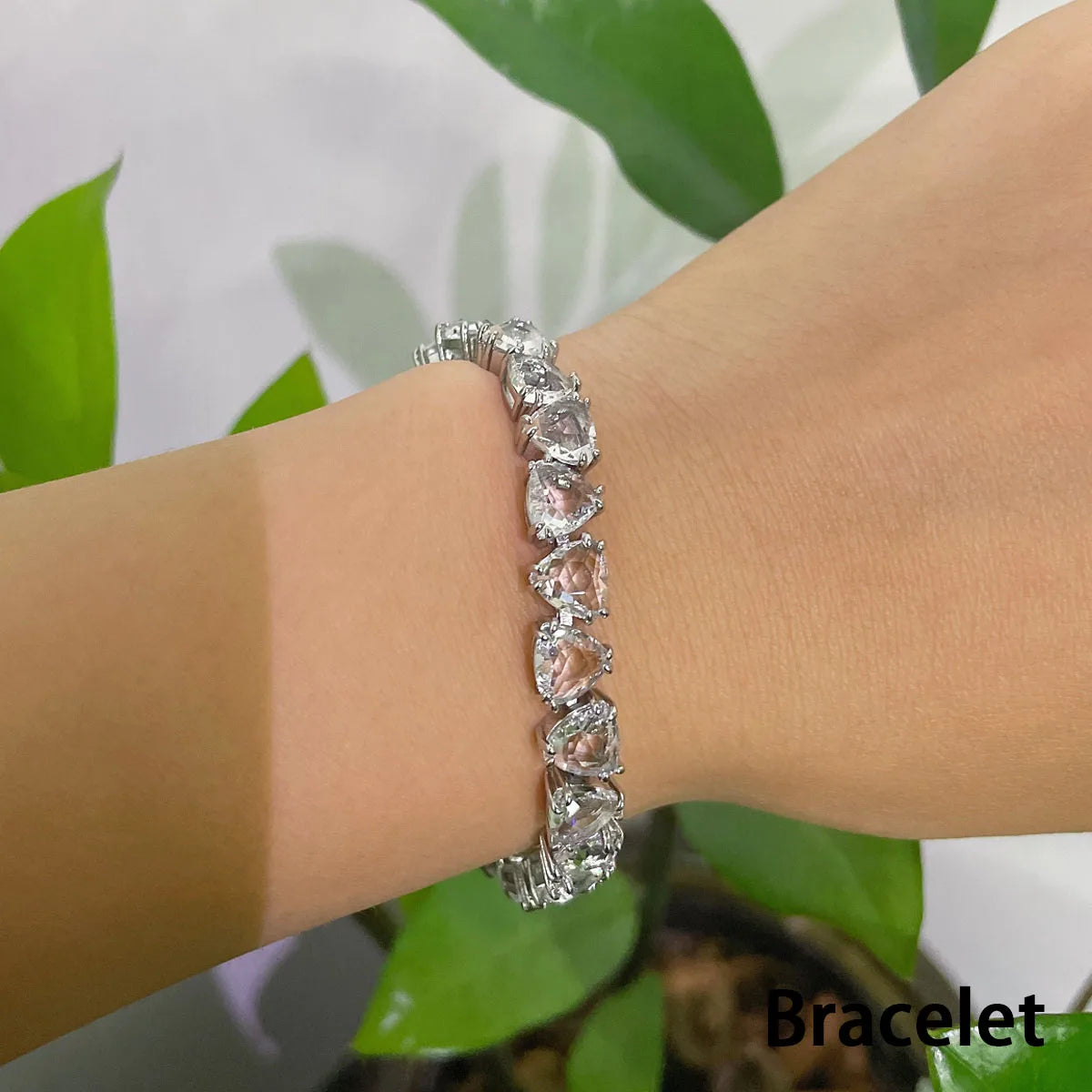 White Zircon Jewelry Original High Quality Gem Hot Sale Shiny Fashion Exquisite Necklace Earrings Bracelet Ring Sets Women Gift