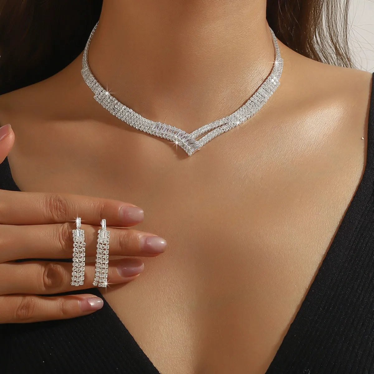 Ladies' Fashion Necklaces, Earrings, Sets, Brides' Wedding Jewelry, Girls' Evening Gowns, bBanquet Accessories