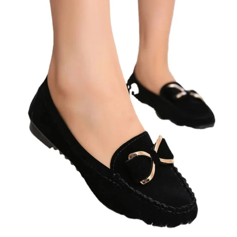 Women's Flat Shoes Fashion Casual Lofers 2025  Ladies Elegant Butterfly-Knot Comfortable Shoes Women Soft Classic Office Shoes