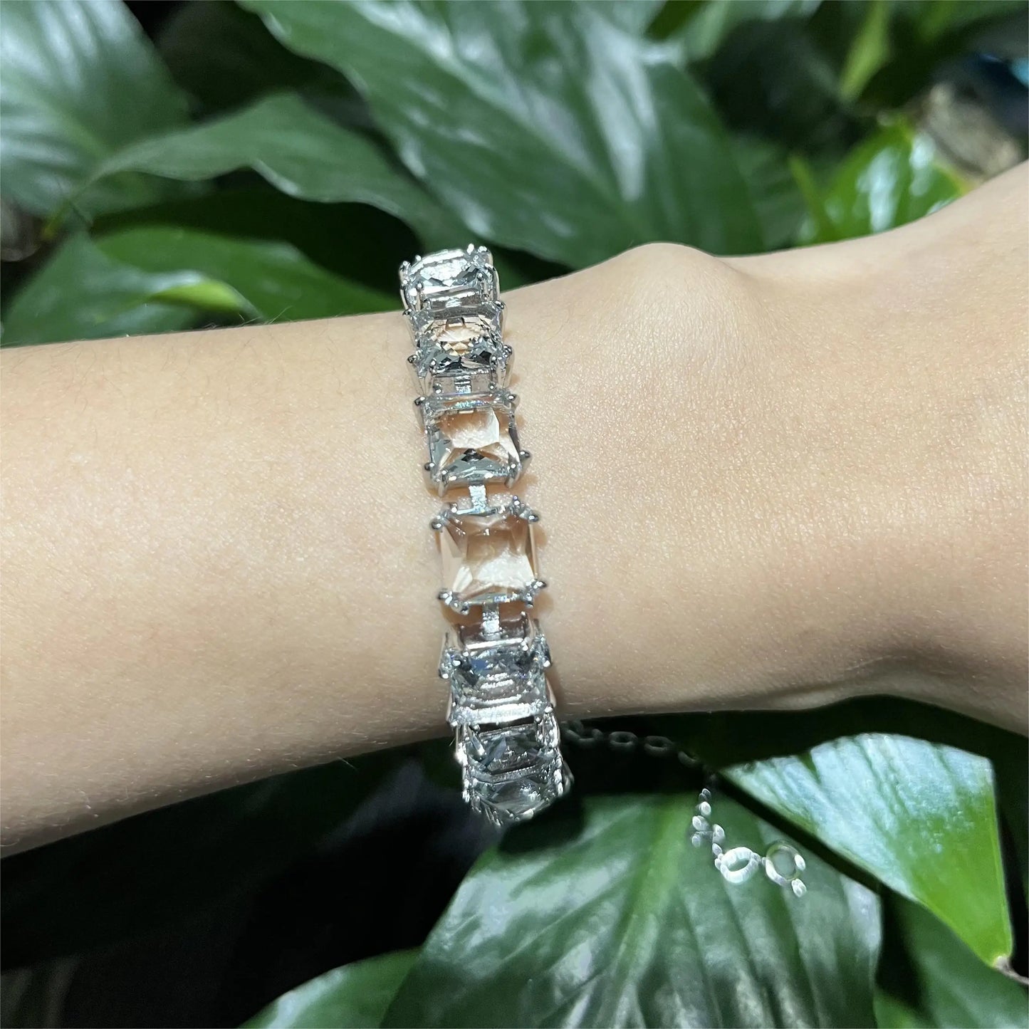 White Zircon Jewelry Original High Quality Gem Hot Sale Shiny Fashion Exquisite Necklace Earrings Bracelet Ring Sets Women Gift