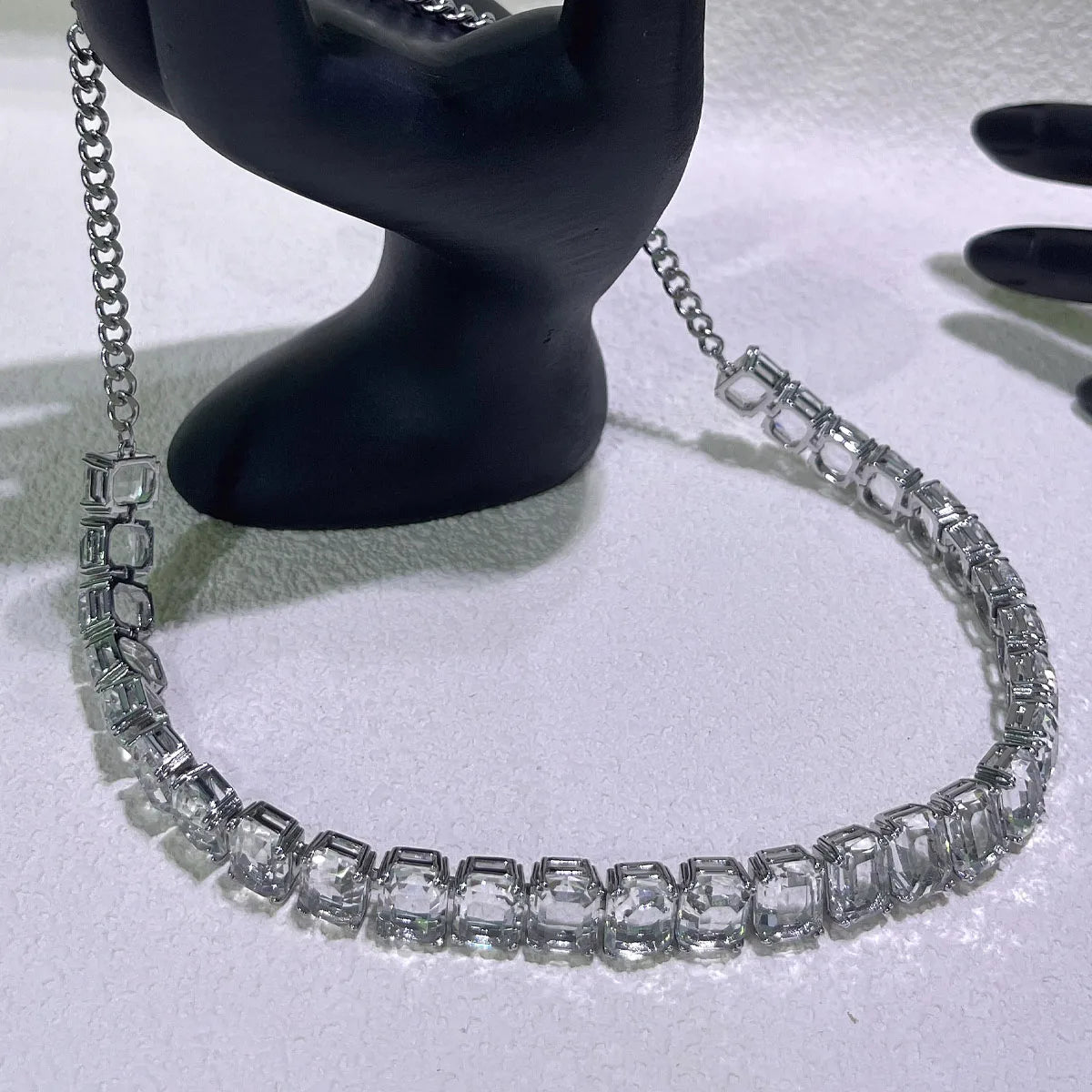 White Zircon Jewelry Original High Quality Gem Hot Sale Shiny Fashion Exquisite Necklace Earrings Bracelet Ring Sets Women Gift