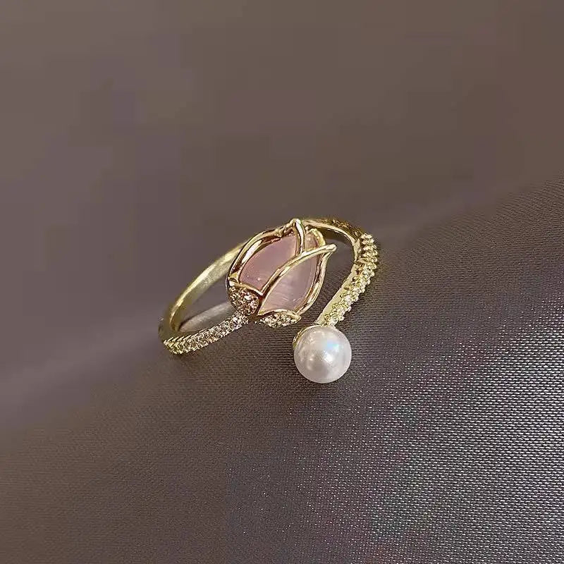 Romantic Lovely White Bowknot Rings Female Girls Exquisite Jewelry Ring with Shiny Bow Tie Zircon for Party Dating Lovers Gifts
