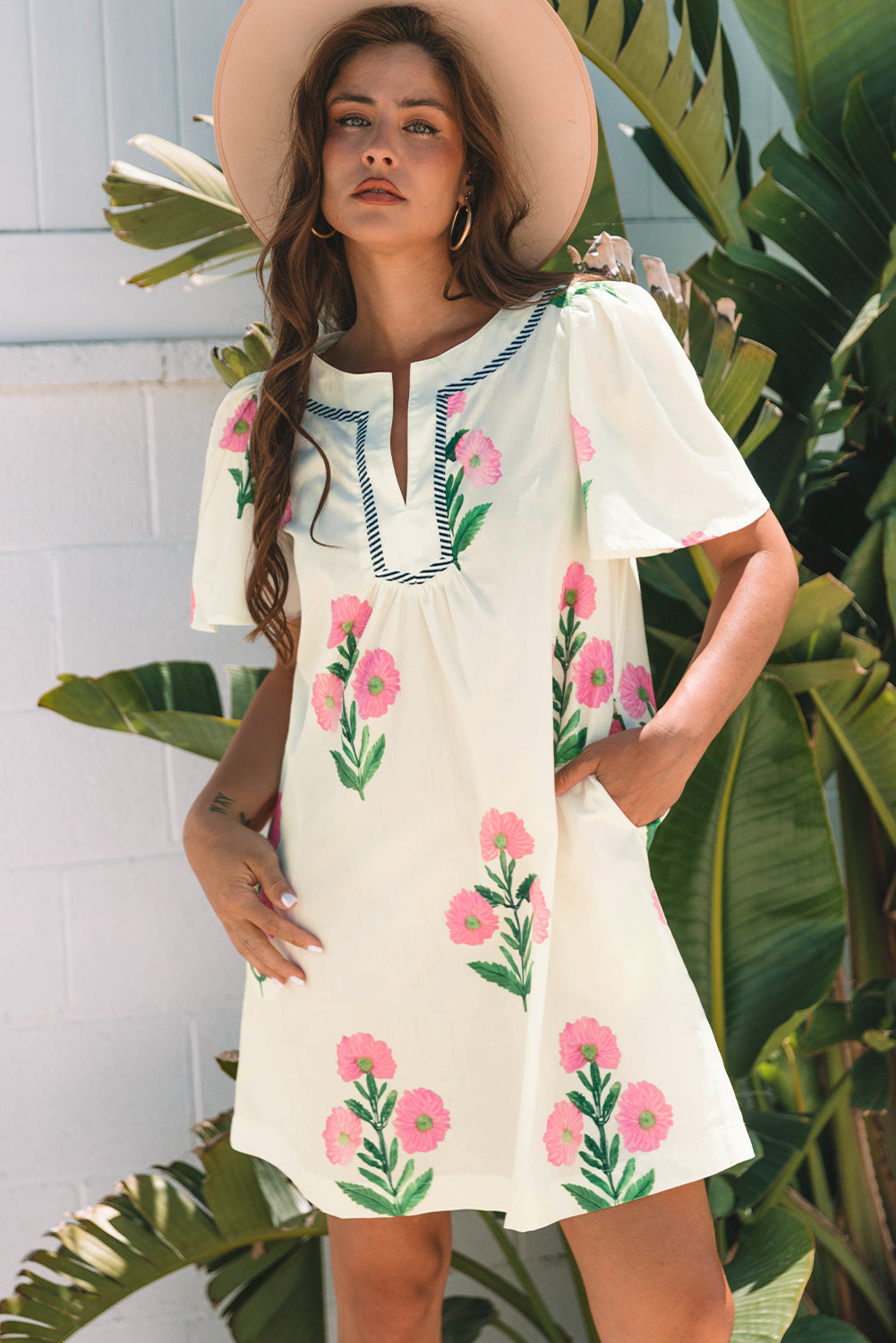 Apricot Floral Short 