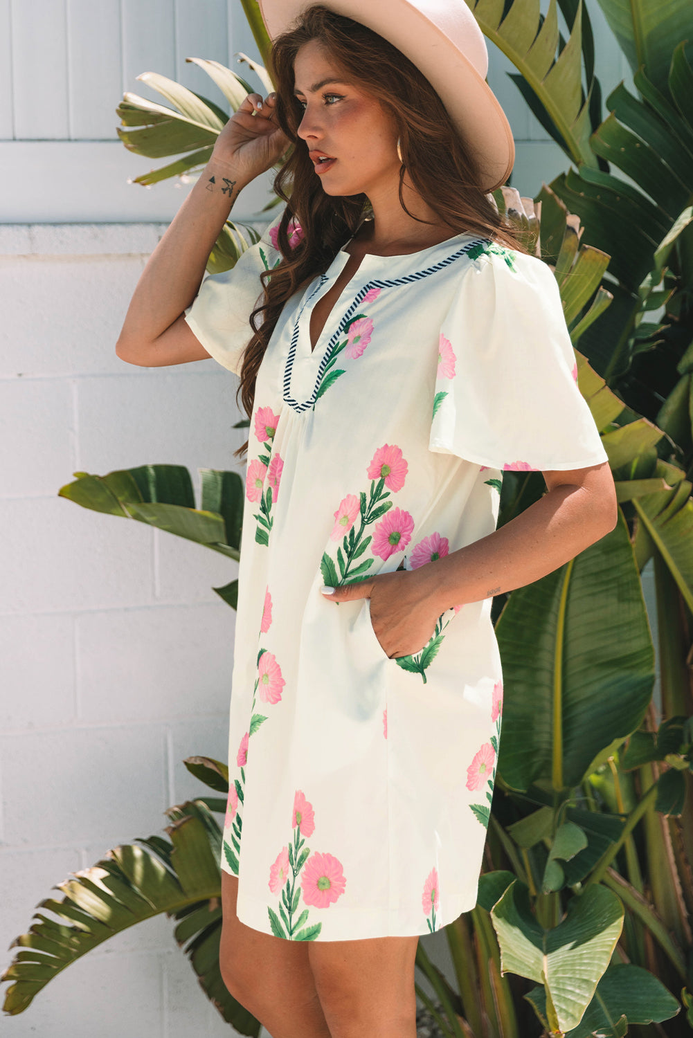 Apricot Floral Short 